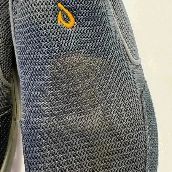 Olukai Nohea mesh men’s sneakers. Gray with orange trim size 8.5 main image 5
